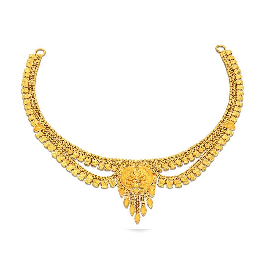 Gold necklace designs store below 10 grams