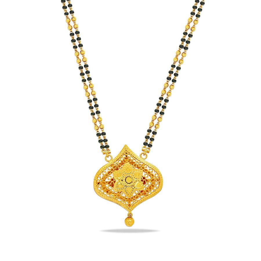 Short mangalsutra designs sales in kalyan jewellers