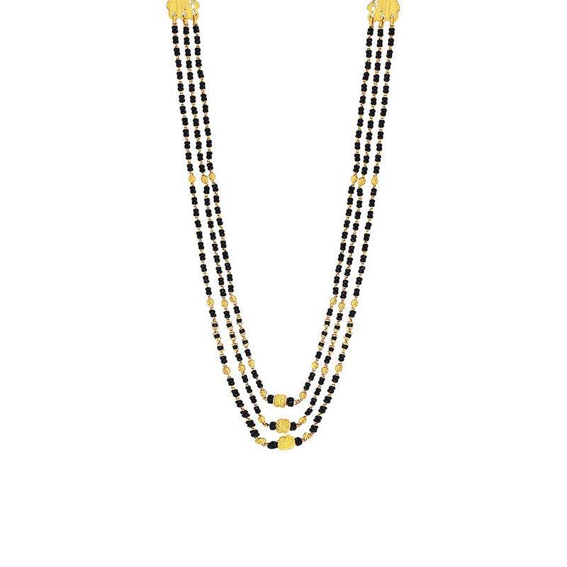 Latest Black Beads Mangalsutra Designs With Price - Candere by Kalyan  Jewellers.