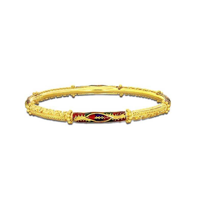 gold kada design for woman