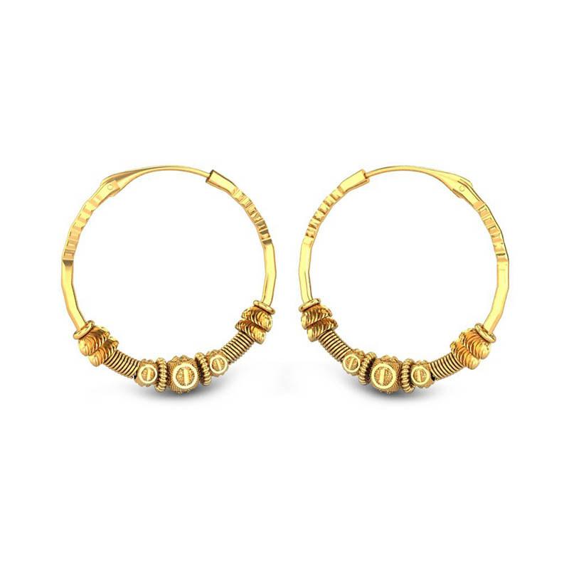 Gold earrings under best sale 8000