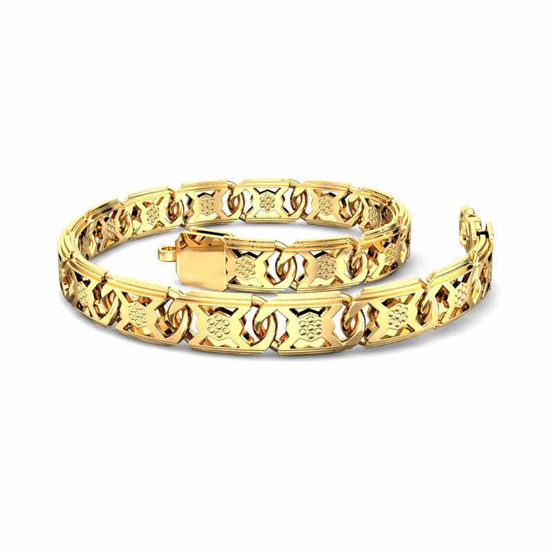 Shop Best Gold Bracelets for Men - Mustafa Jewellery