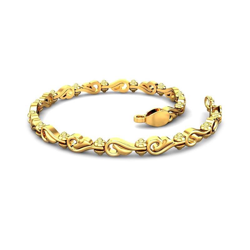 Simple Gold Plated Designer Ladies Bracelet Buy Online|Kollam Supreme