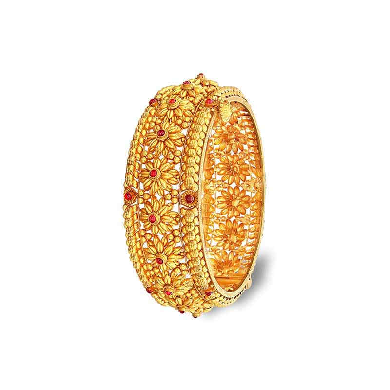 Buy Latest Gold Kangan Designs Bangles Online Kalyan Jewellers
