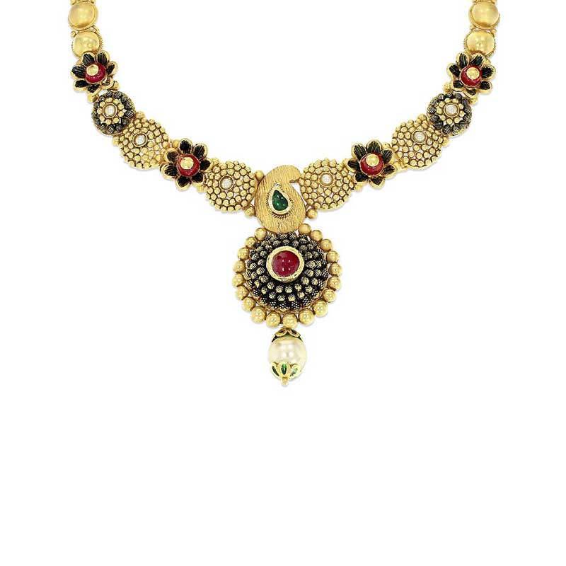 Kalyan jewellers discount antique necklace