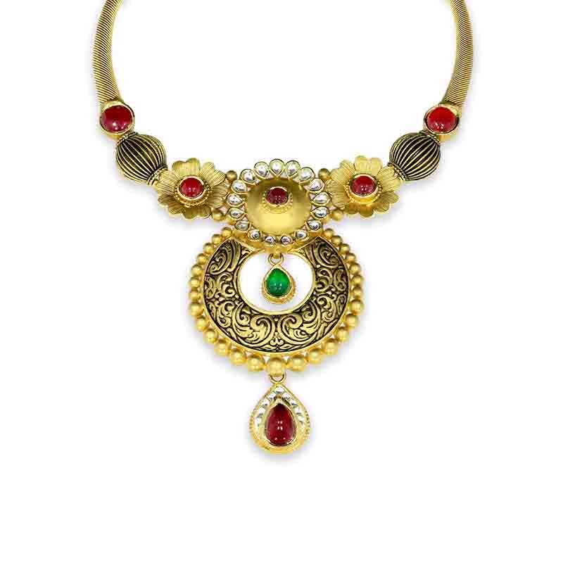 Meenakari necklace