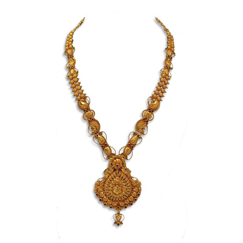 Gold necklace designs in 35 grams