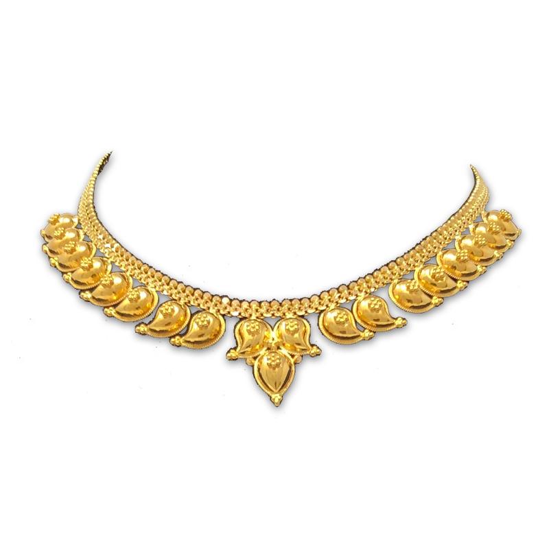22K Golden Antique Gold Necklace, 15 Grams at Rs 140000/piece in Kolhapur |  ID: 2851865239291