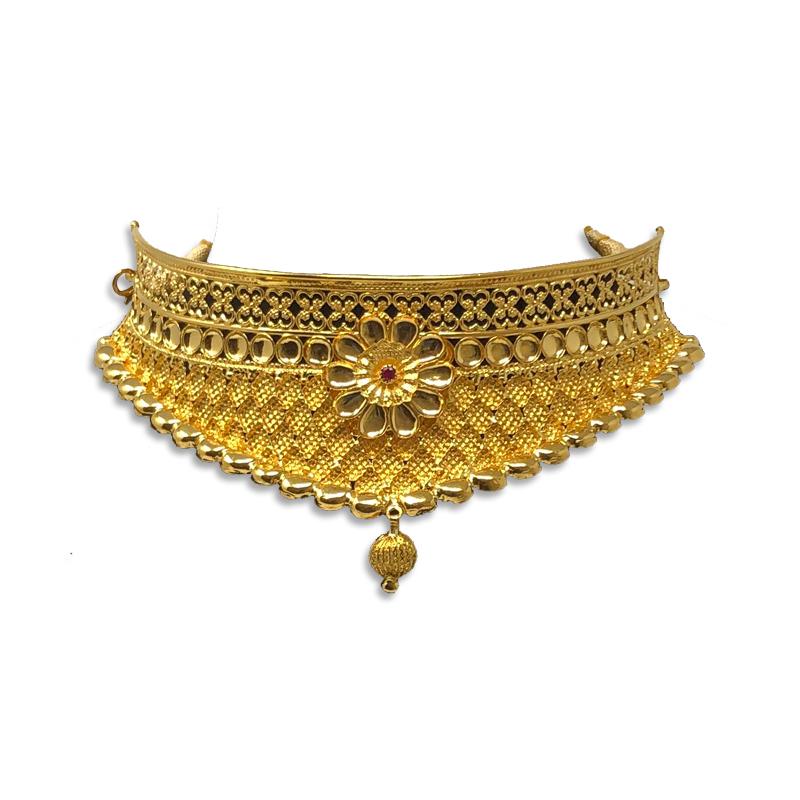 Choker necklace gold sale model
