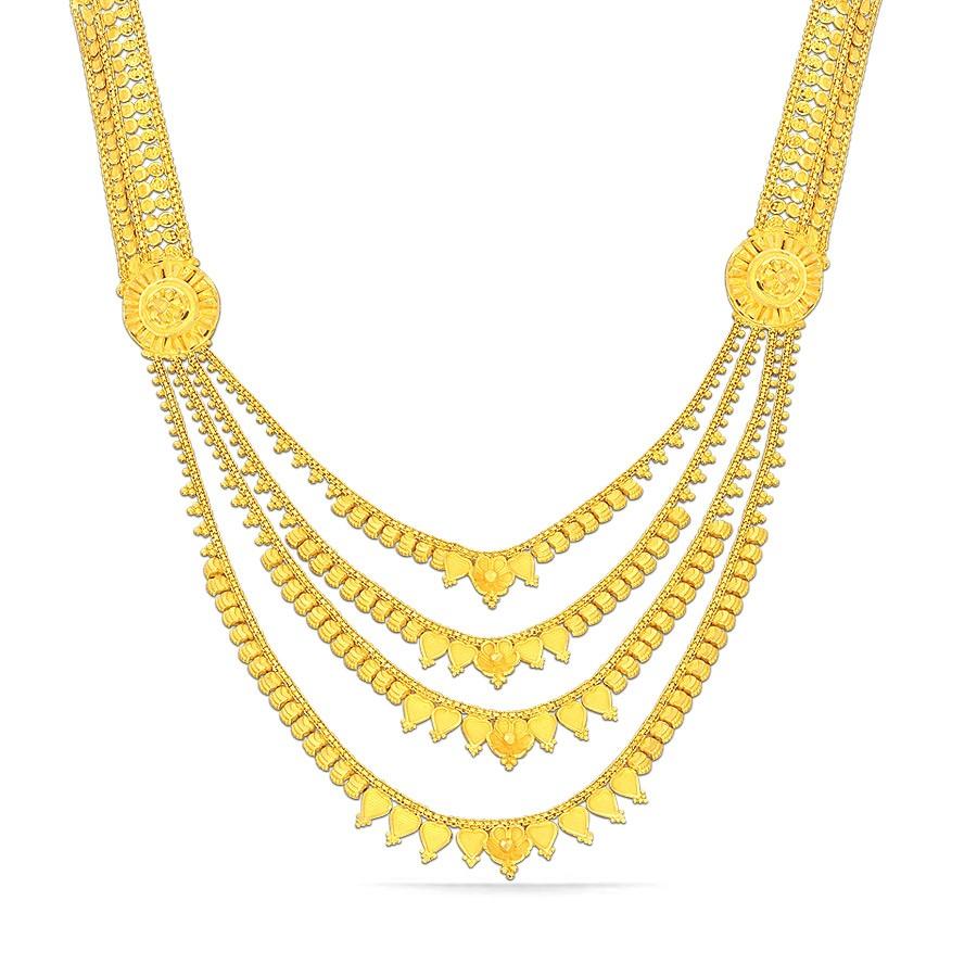 Double layer necklace | Necklace - South India Jewels