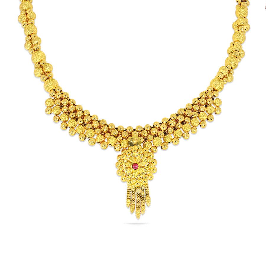 Light weight gold necklace design under Rs 30000/- #lightweightjewellery #lightweight  necklace #hallmark #Certified Jewellers #necklace ... | Instagram