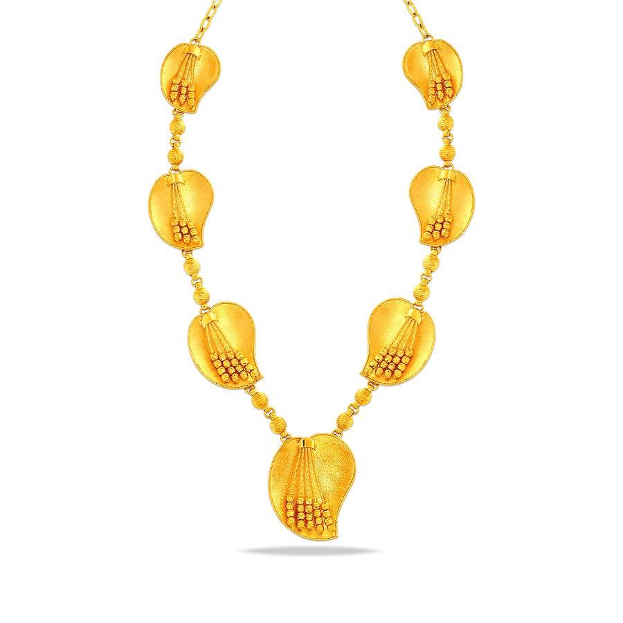 Light weight Gold Necklace Gold Necklace designs Kalyan Jewellers