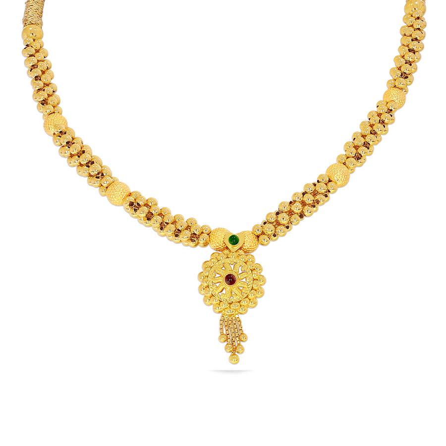 Stone necklace designs in gold with price top