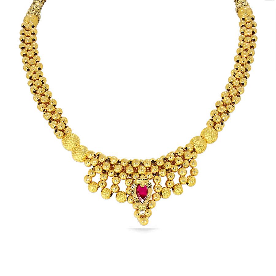 Kalyan jewellers gold necklace sales designs with price