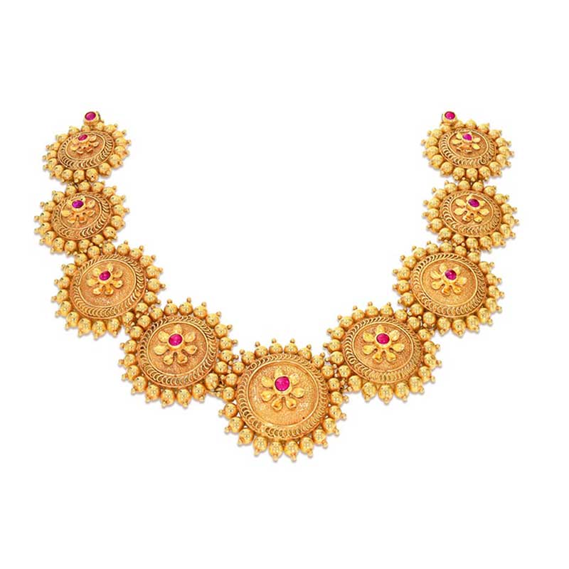 Pendant set shop gold kalyan jewellers