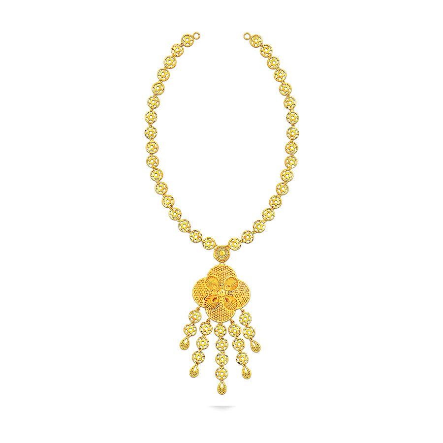 Light weight Gold Necklace Gold Necklace designs Kalyan Jewellers