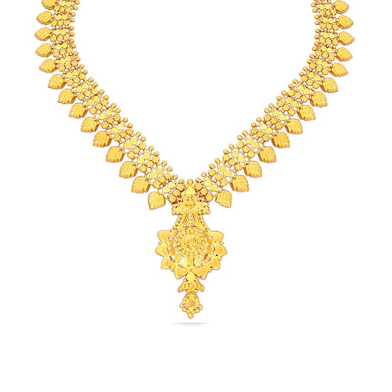 Latest Chandraharam designs Traditional Necklaces Kalyan