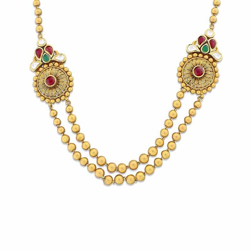 Sets gold necklace p 2 - 22K Gold Indian Jewelry in USA