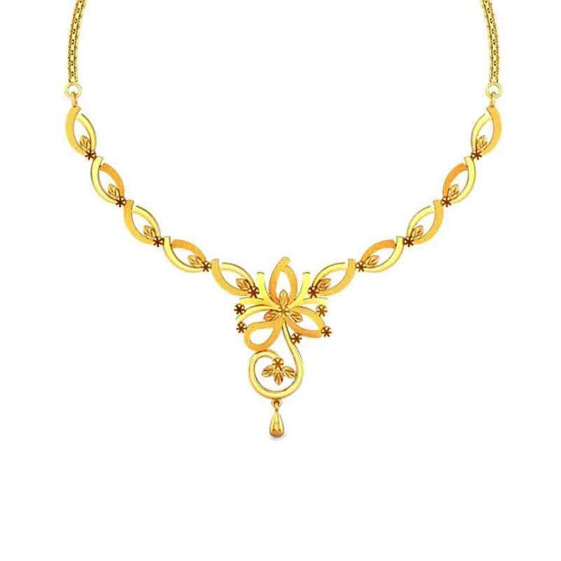 Gold necklace models