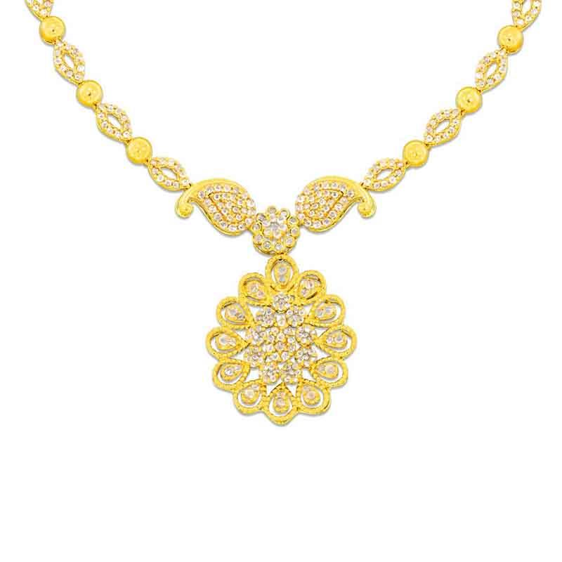 Gold kalyan jewellers outlet necklace designs with price