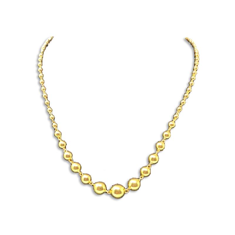 GOLD GUNDU DESIGNS NECKLACE