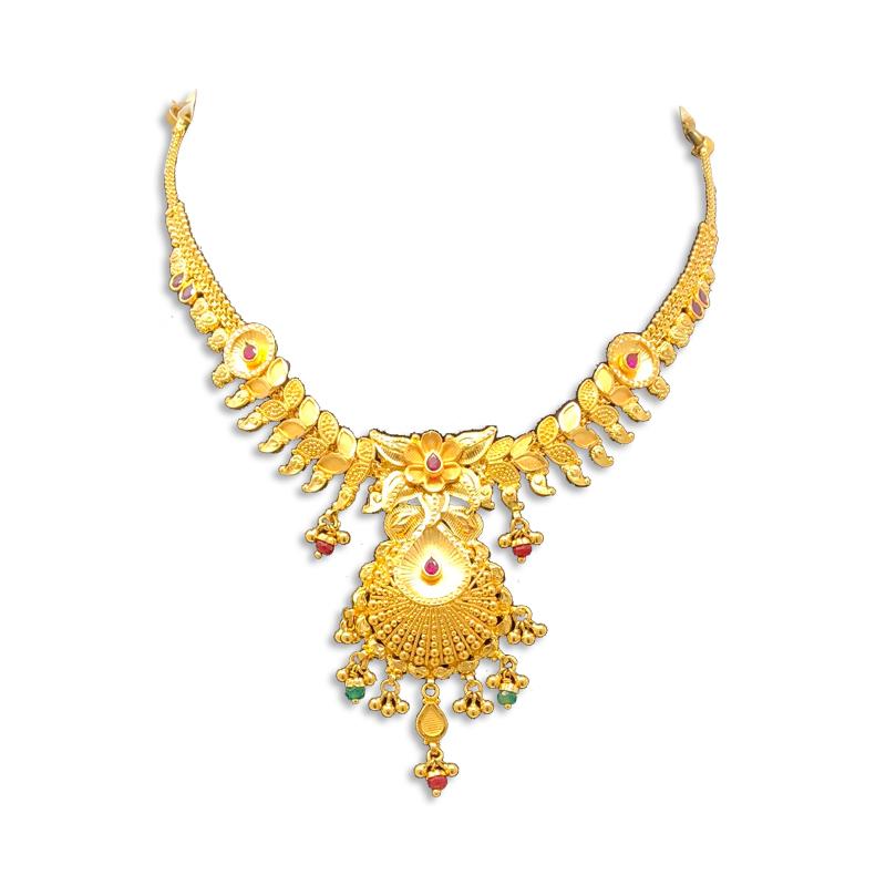 Gold necklace set in 20 grams online