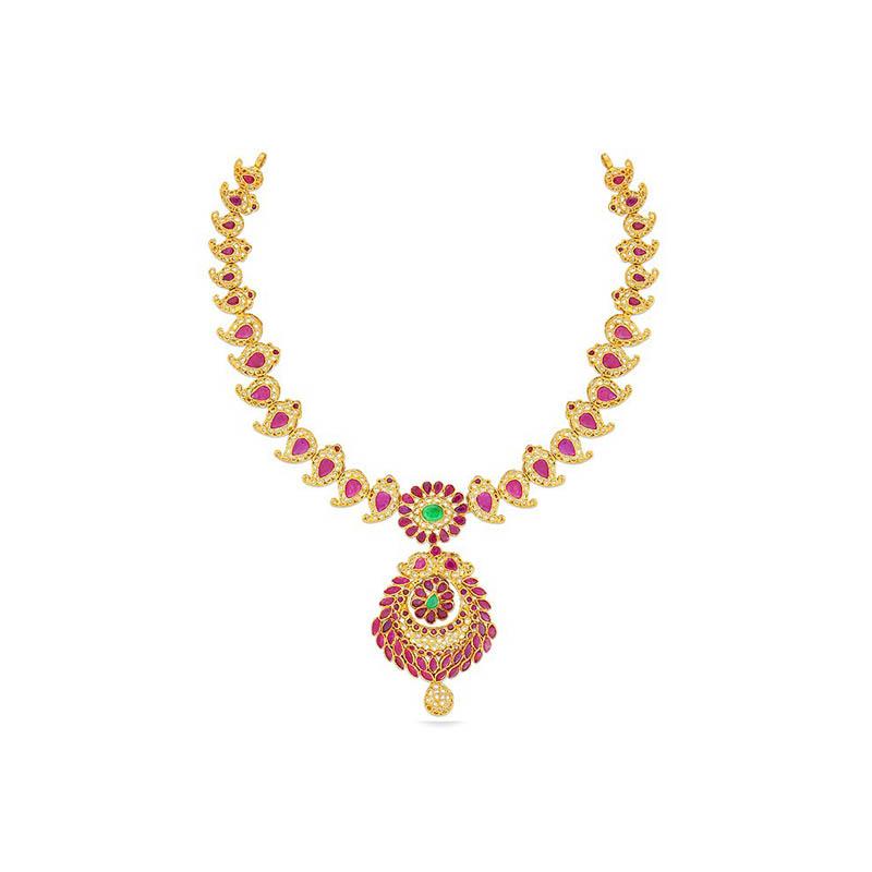 hasrie mangamala rang gold necklace