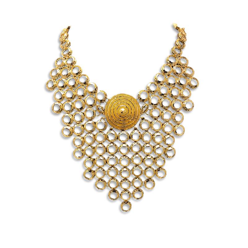 Gold necklace designs in 50 grams with price