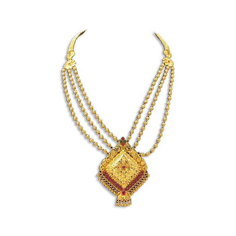 Kalyan jewellers long online chain designs