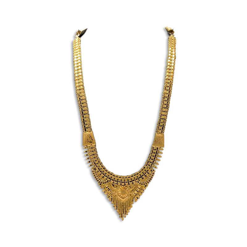 15 Inch 2 Step Alloy Golden imitation Necklace Sets at Rs 85/set | नकली हार  in Ahmedabad | ID: 2852942916797