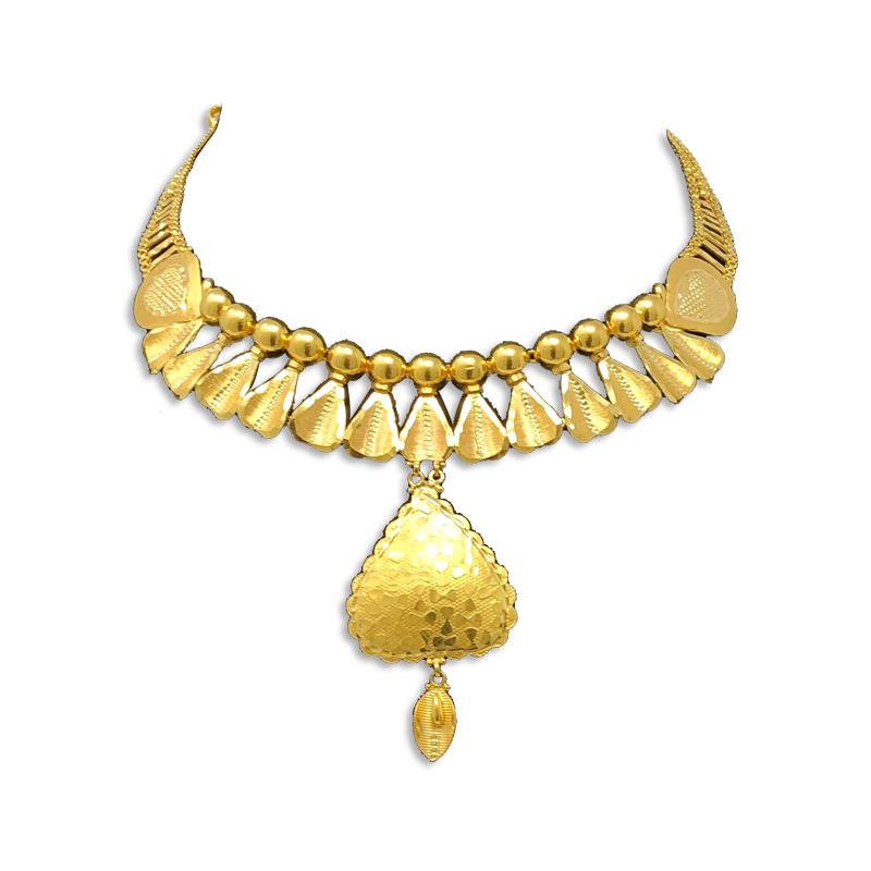 Simple Bridal Gold Necklace Designs