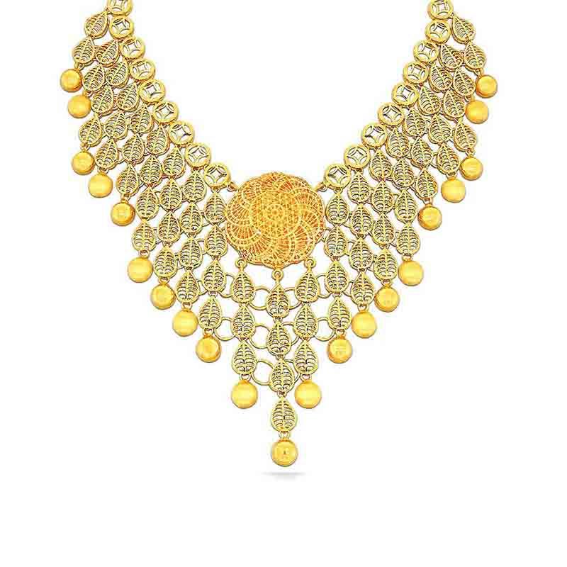 sowmaya sankalp gold necklace