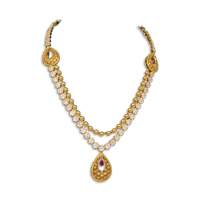 Buy Online Gold Necklace Models | Necklace Designs - Kalyan