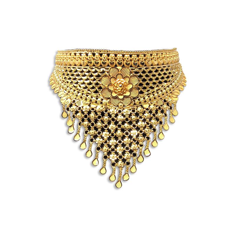 Gold necklace designs in 24 grams with price discount