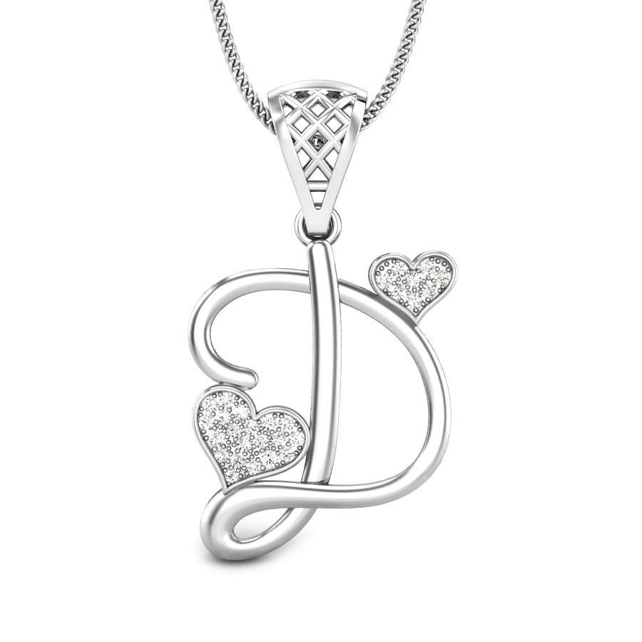 Locket Designs With Letters online | Buy C Alphabet Pendants At Kalyan