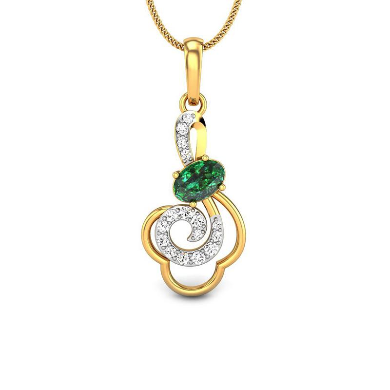 emerald pendant necklaces