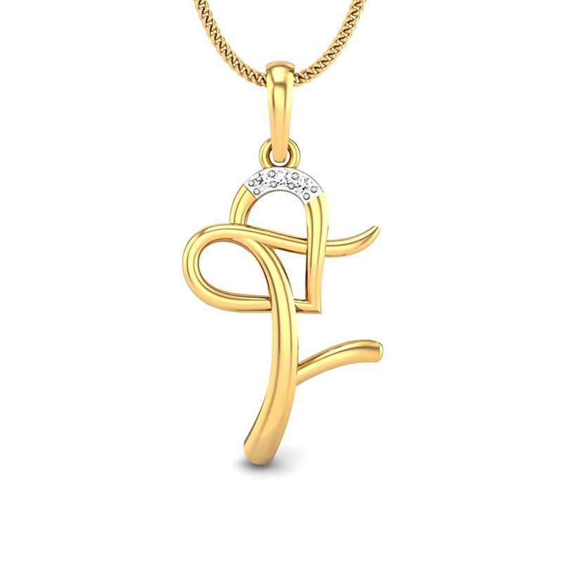 Kalyan jewellers cheap alphabet pendant