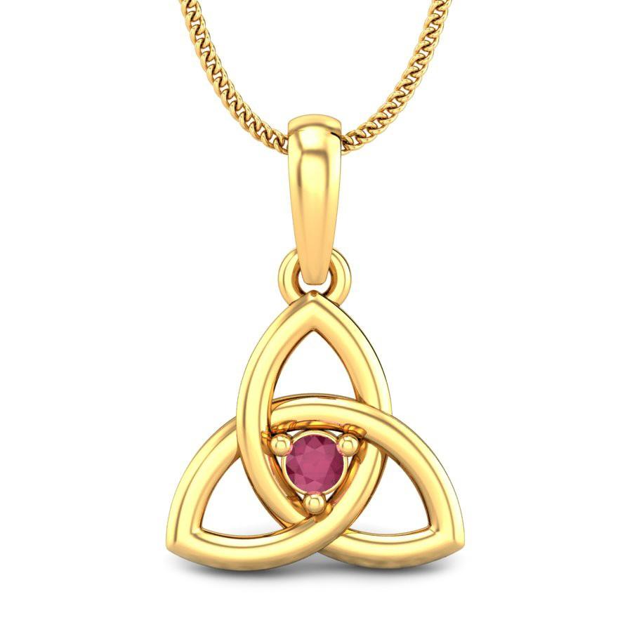 Gold Ruby Pendants