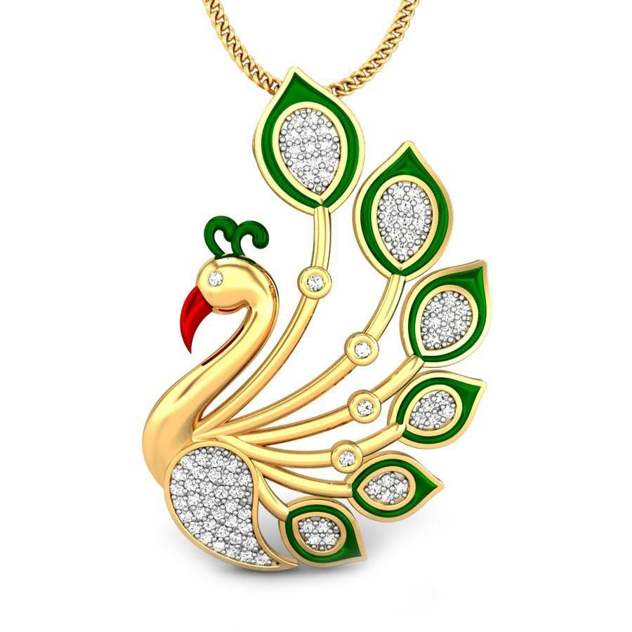 Peacock pendant