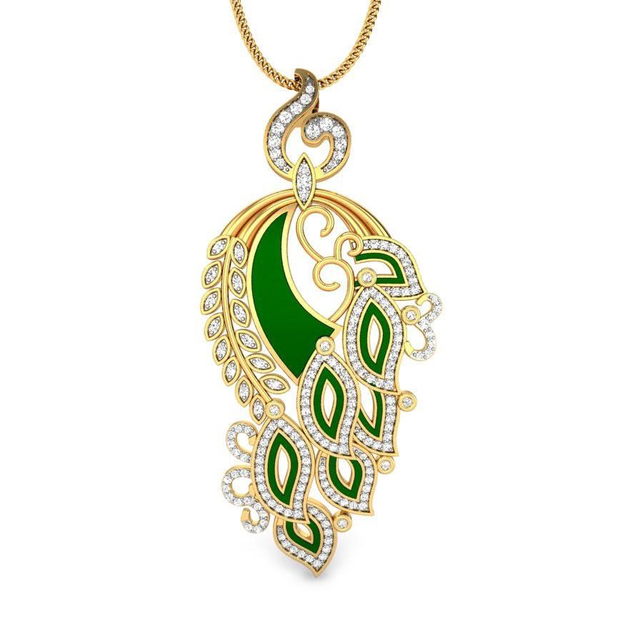 peacock pendant