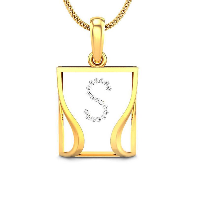Gold name online pendant designs