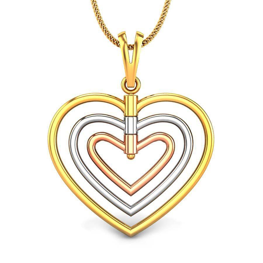 Heart Shaped Gold Pendant Designs