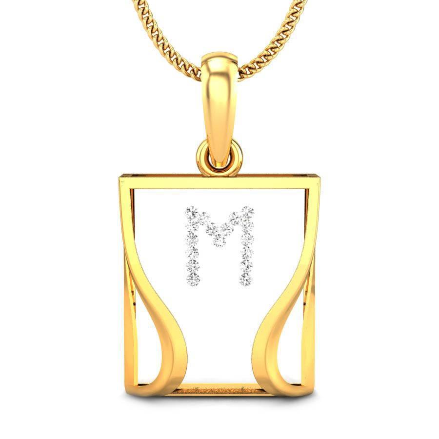 M alphabet locket hot sale