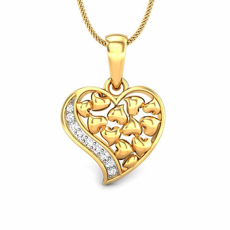 diamond heart pendant