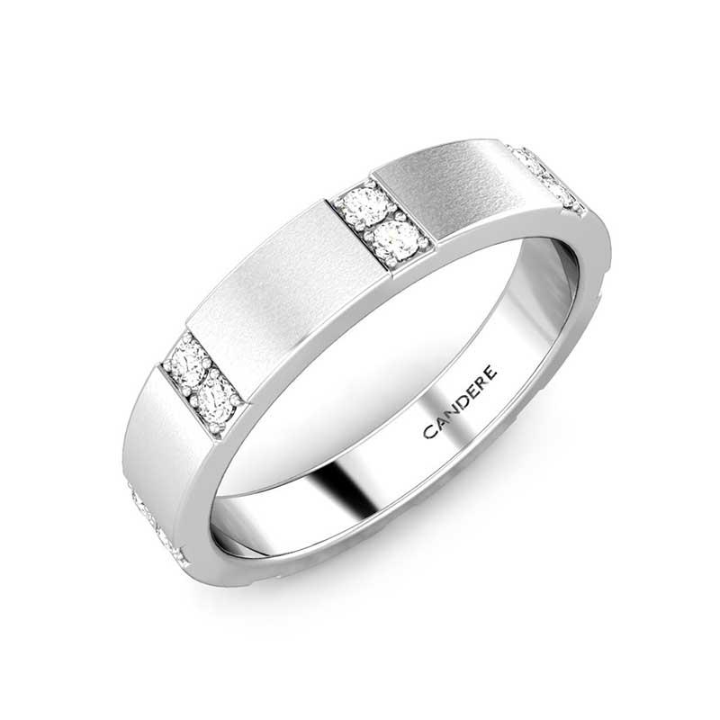 Princess Cut Single Diamond Ring for Men JL PT 420