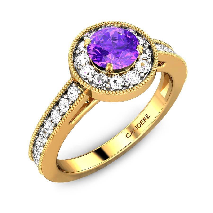 amethyst rings women