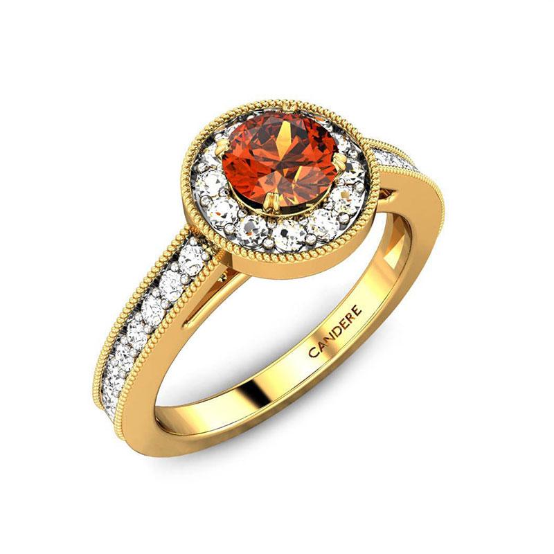 Female 92.5 Hiflyer Sterling Silver Finger Ring With Gem Certified Garnet  Stone, Weight: 2.96, 5 To 10 at Rs 2799/piece in Jaipur