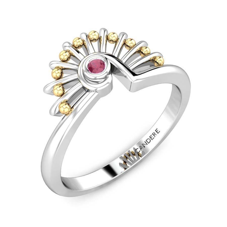 The Empress Miracle Plate Red Spinel Diamond Ring Online Jewellery Shopping  India | White Gold 14K | Candere by Kalyan Jewellers