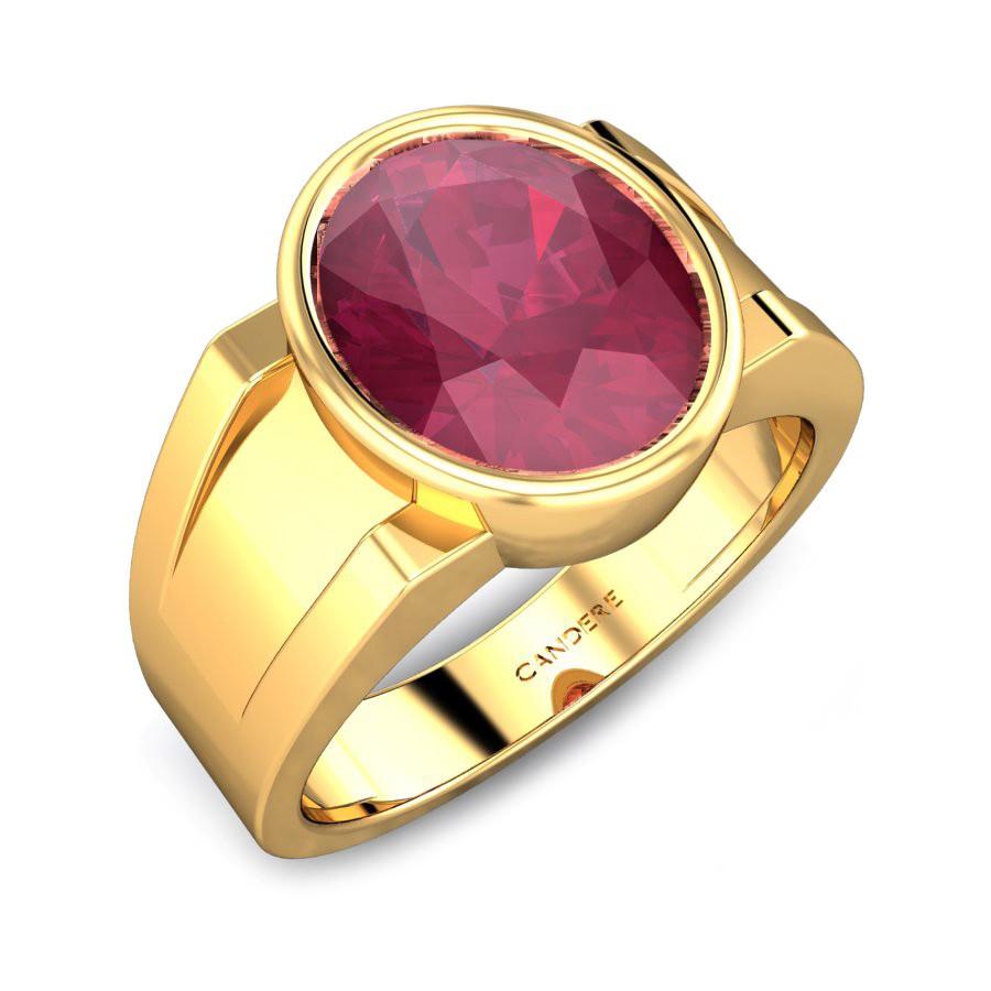 Mens Ruby diamond Engagement Ring In 18K Yellow Gold | Fascinating Diamonds-vinhomehanoi.com.vn