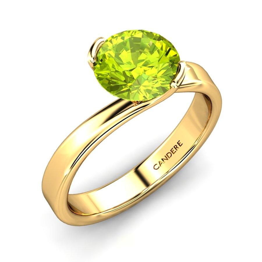 Peridot rings women